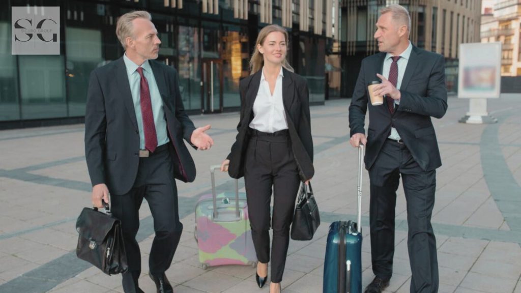 executives on a business travel