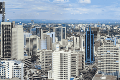 an aerial view of Nairobi - Kenya