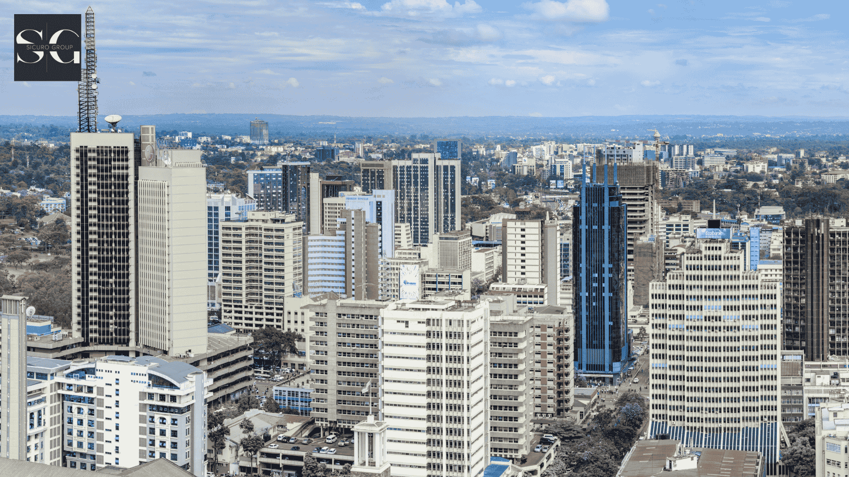 an aerial view of Nairobi - Kenya