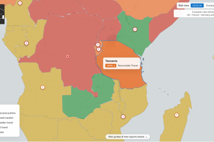 Sicuro Group Free Travel Risk Map for Tanzania